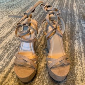 Size 7 wedges never worn